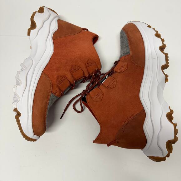 Sorel Womens Kinetic Breakthru Caribou Waterproof Boot Warp Red Chalk Size 10 - Picture 5 of 7